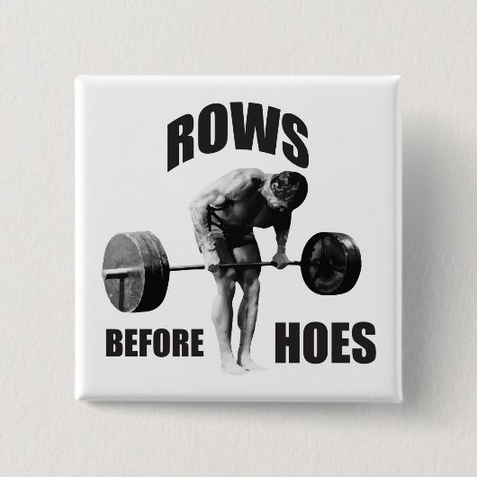 Badge Carré 5 Cm humour de motivation "Body Building" (Devant)