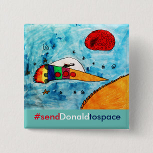 Badge Carré 5 Cm Humour d'élection d'Anti-Atout