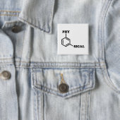 Badge Carré 5 Cm Humour métaphysique (En situation)