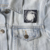 Badge Carré 5 Cm Hurricane France (En situation)