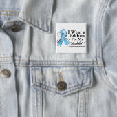 Badge Carré 5 Cm Husband Prostate Cancer Ribbon (En situation)