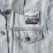 Badge Carré 5 Cm Huttes d'été (En situation)