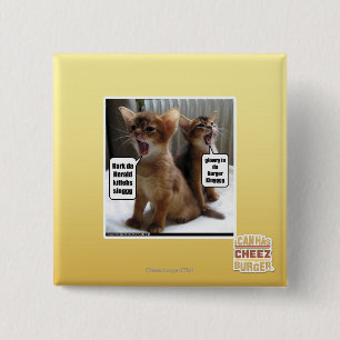 Badge Carré 5 Cm Hymnes de louange de Kitteh