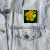 Badge Carré 5 Cm Hypericum Hidcote (Saint-Jean) (En situation)