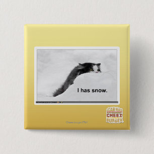 Badge Carré 5 Cm I a la neige
