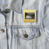 Badge Carré 5 Cm I a un lapin (En situation)