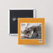 Badge Carré 5 Cm I a un u (Devant & derrière)