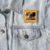 Badge Carré 5 Cm I a une saveur (En situation)