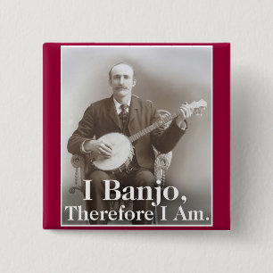 Badge Carré 5 Cm I bouton de banjo