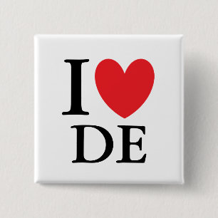 Badge Carré 5 Cm I coeur Delaware