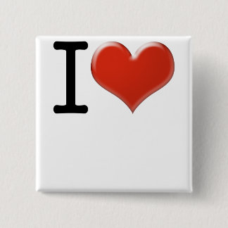 Badge Carré 5 Cm I Love souvenirs