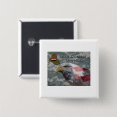 Badge Carré 5 Cm I Served - Irag Combat Veteran (Devant & derrière)