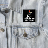 Badge Carré 5 Cm IBWO : Je veux croire (En situation)