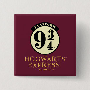 Badge Carré 5 Cm Icône de l'HOGWARTS™ EXPRESS Quai 9 3/4