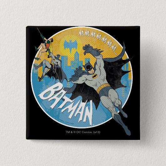 Badge Carré 5 Cm Icône NANANANANA Batman (Devant)