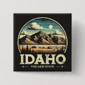 Badge Carré 5 Cm Idaho (Devant)