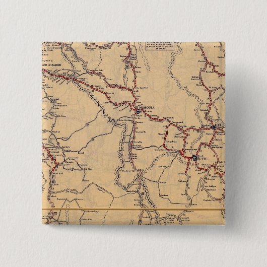 Badge Carré 5 Cm Idaho 2 (Devant)