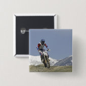 Badge Carré 5 Cm Idaho, Motocross Racing (Devant & derrière)