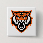 Badge Carré 5 Cm Idaho State University Bengals Spirit Design (Devant)