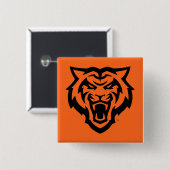 Badge Carré 5 Cm Idaho State University Bengals Spirit Design (Devant & derrière)