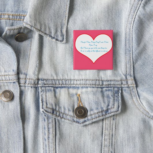 Badge Carré 5 Cm Identique (En situation)