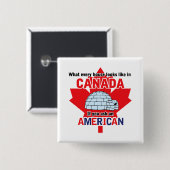 Badge Carré 5 Cm Igloo (Devant & derrière)