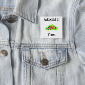 Badge Carré 5 Cm Ignames (En situation)