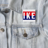 Badge Carré 5 Cm Ike 1952 pour le président (En situation)