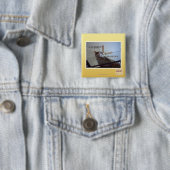 Badge Carré 5 Cm Il a lieu après mon temps de dîner (En situation)