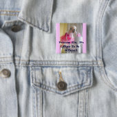 Badge Carré 5 Cm Il est correct d'être différent (En situation)