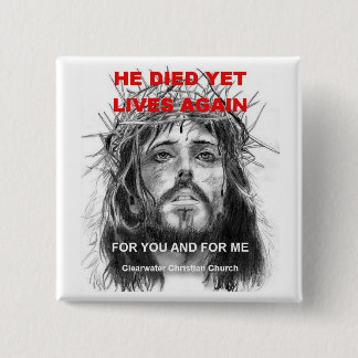 Badge Carré 5 Cm Il est mort pourtant les vies