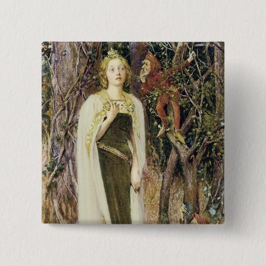 Badge Carré 5 Cm Il était une fois (Devant)