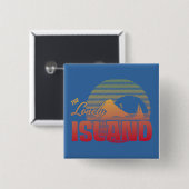 Badge Carré 5 Cm Île de Dookie - couleur (Devant & derrière)