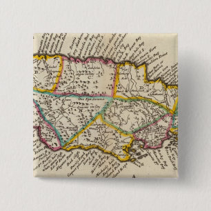 Badge Carré 5 Cm Île de Jamaïque