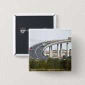 Badge Carré 5 Cm Île de Sheppey (Devant & derrière)