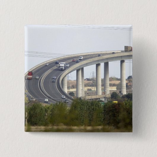 Badge Carré 5 Cm Île de Sheppey (Devant)