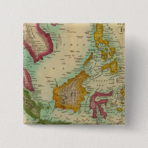 Badge Carré 5 Cm Îles de l'Est de l'Inde