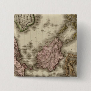Badge Carré 5 Cm Îles de l'Inde orientale 3