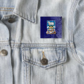Badge Carré 5 Cm Îles Falkland (En situation)