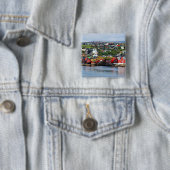 Badge Carré 5 Cm Îles Féroé (Torshavn) (En situation)