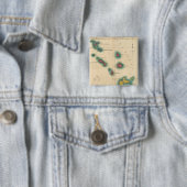 Badge Carré 5 Cm Îles Leeward (En situation)