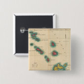 Badge Carré 5 Cm Îles Leeward (Devant & derrière)