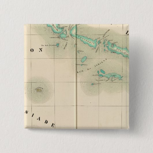 Badge Carré 5 Cm Îles Salomon Océanie no 32 (Devant)