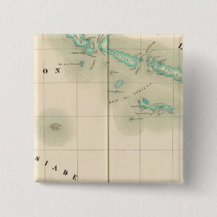 Badge Carré 5 Cm Îles Salomon Océanie no 32