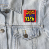 Badge Carré 5 Cm Illégale n'est pas une course (En situation)