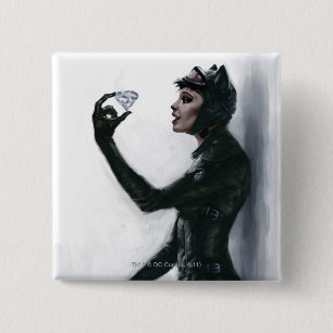 Badge Carré 5 Cm Illustration Catwoman