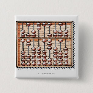 Badge Carré 5 Cm Illustration d'abaque