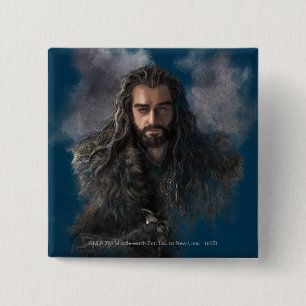 Badge Carré 5 Cm Illustration de THORIN OAKENSHIELD™