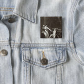 Badge Carré 5 Cm Illustration 'des peines de Werther (En situation)