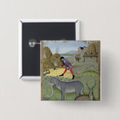 Badge Carré 5 Cm Illustration du 'livre de simple (Devant & derrière)